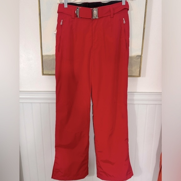 BOGNER Vintage Candy Apple Red Ski Snowboard Pants Size 8 - Picture 1 of 10